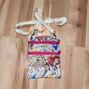 Disney Princesses sketch style crossbody bag, VGUC